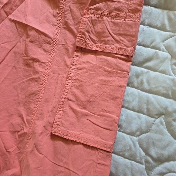 NWT Aerie Womens Wide Leg Cargo Pants Skater Peach , Size XL - Picture 5 of 9